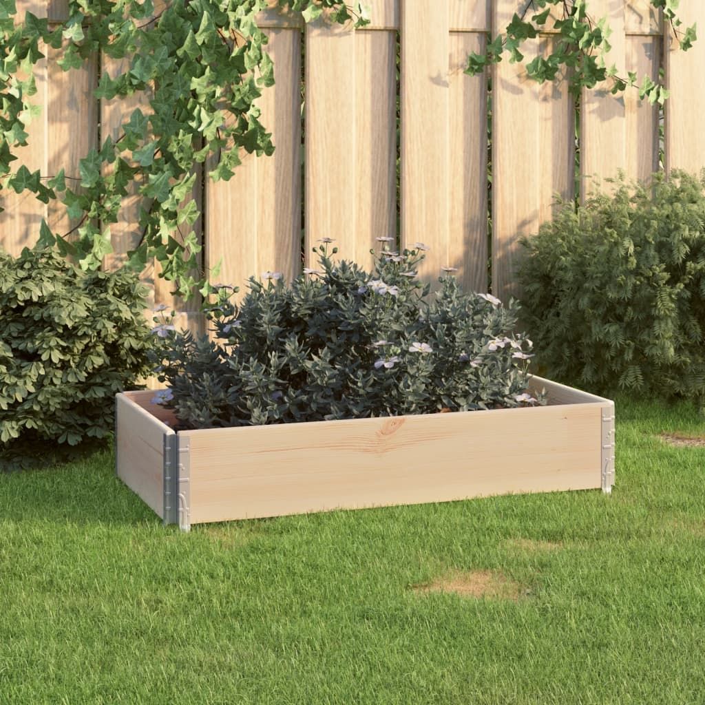 Fioriera Rialzata 50x100 cm in Legno Massello di Pino vidaXL