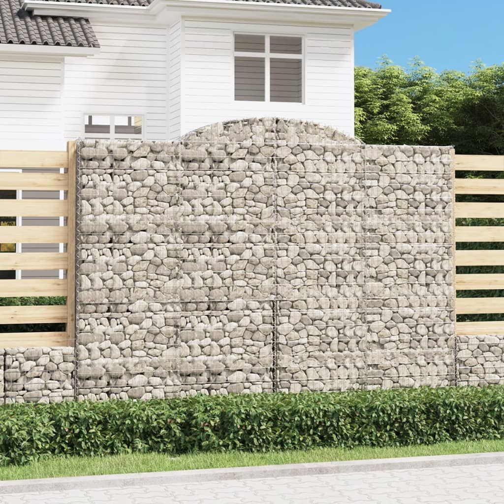 Cesto Gabbione ad Arco 300x50x220/240 cm Ferro Zincato vidaXL