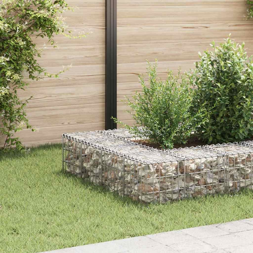 Gabbione Letto Rialzato a Cubo in Filo di Acciaio 30x30x30 cm vidaXL