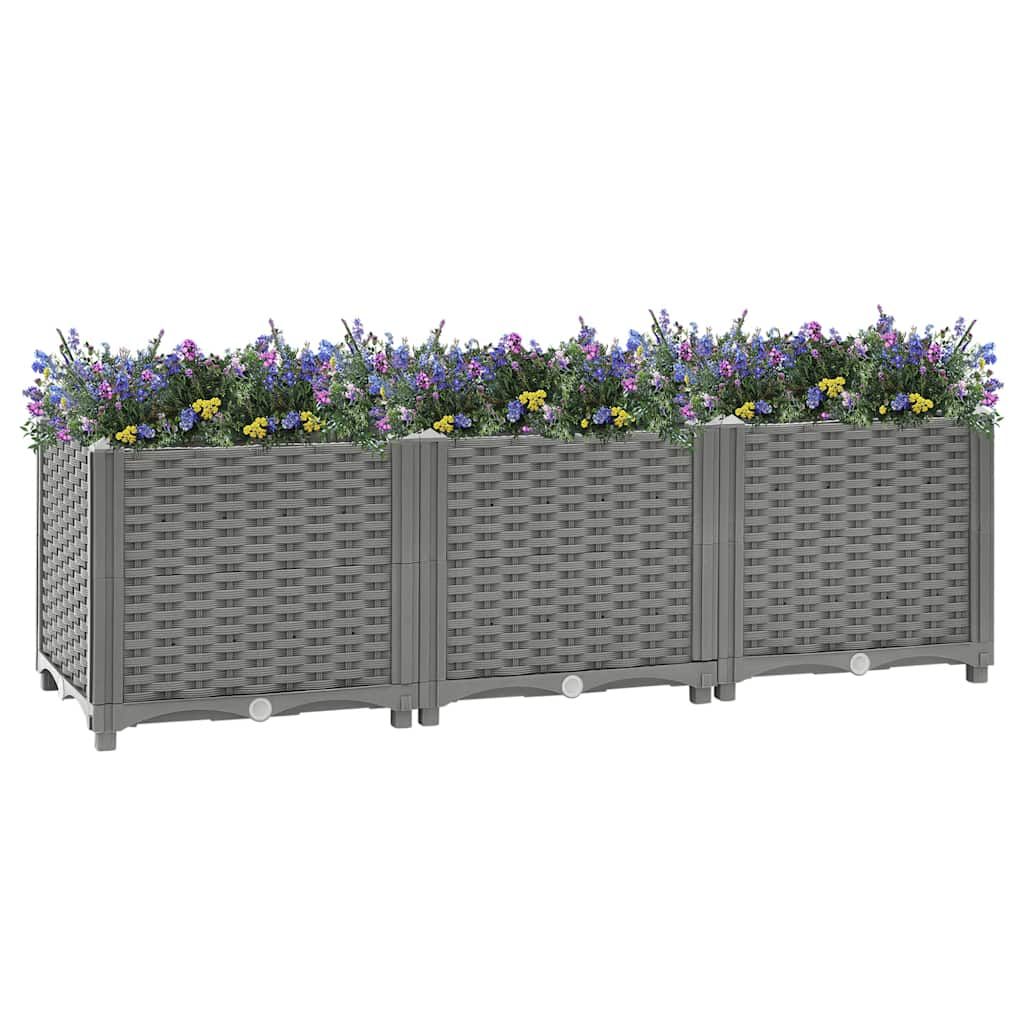 Fioriera Rialzata 120x40x38 cm in Polipropilene vidaXL