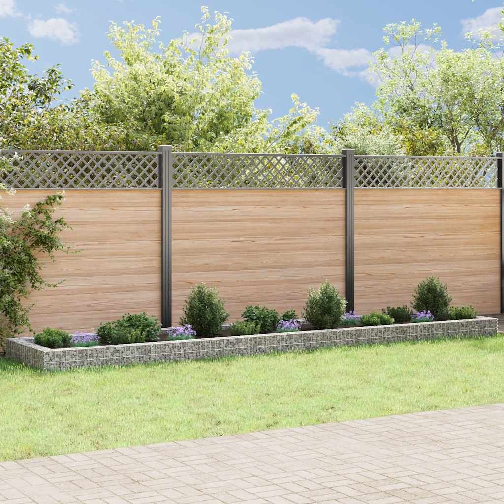 Gabbione Letto Rialzato in Acciaio Zincato 500x100x20 cm vidaXL
