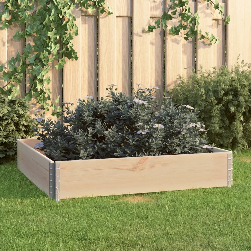 Fioriera Rialzata 100x100 cm in Legno Massello di Pino vidaXL