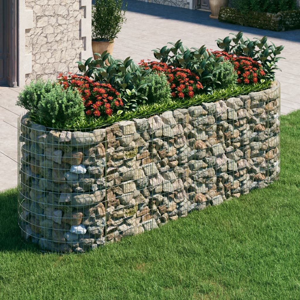 Gabbione con Letto Rialzato in Ferro Zincato 300x100x100 cm vidaXL