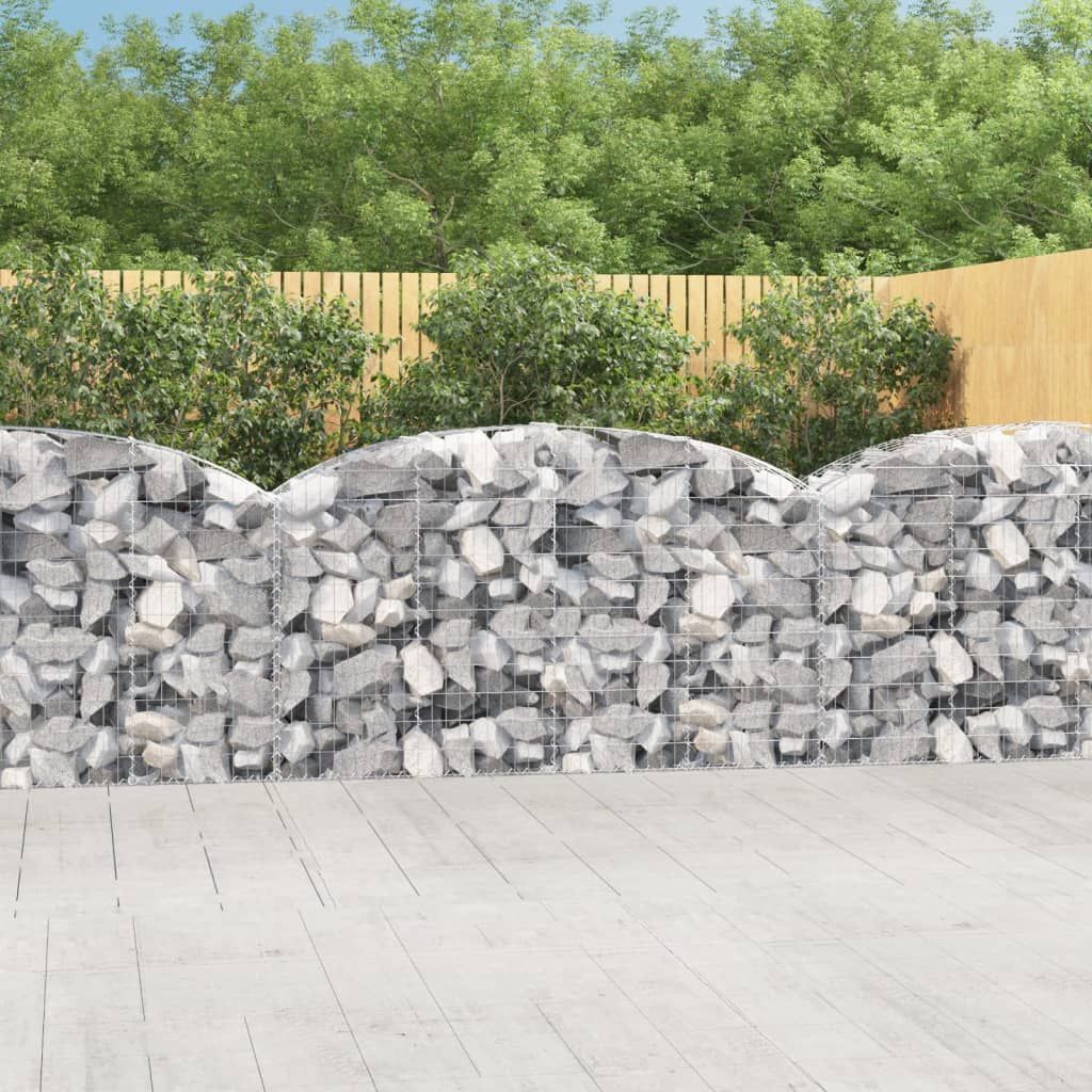 Cesto Gabbione ad Arco 200x50x100/120 cm Ferro Zincato vidaXL