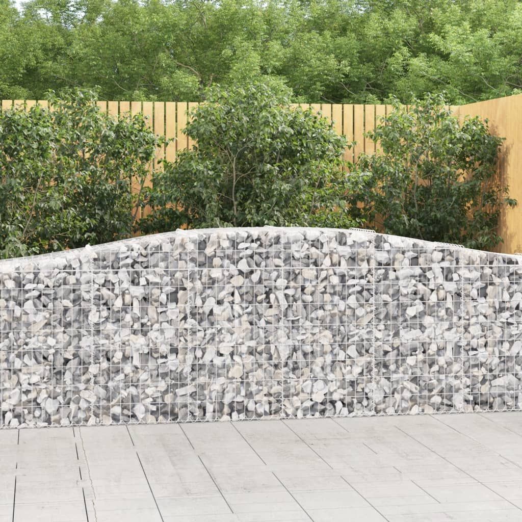 Cesto Gabbione ad Arco 400x50x80/100 cm Ferro Zincato vidaXL