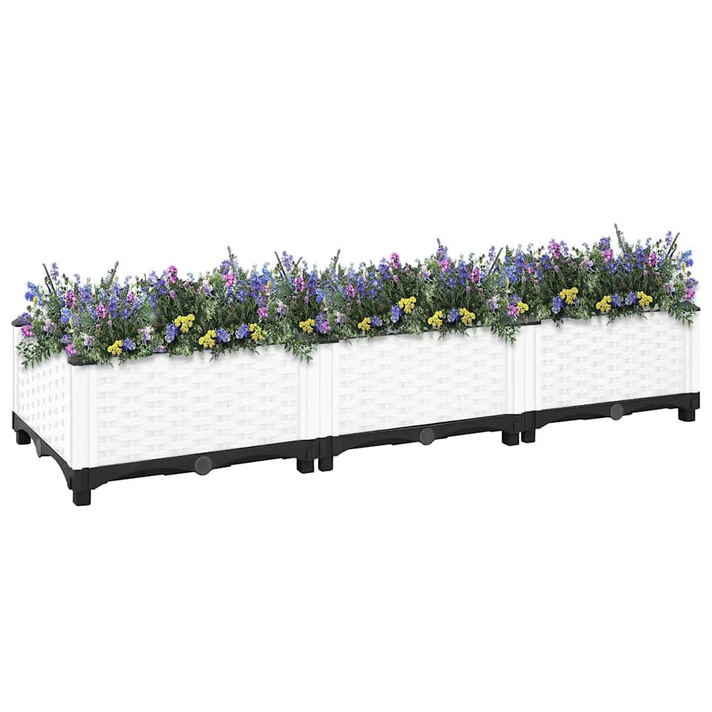 Fioriera Rialzata 120x40x23 cm in Polipropilene vidaXL