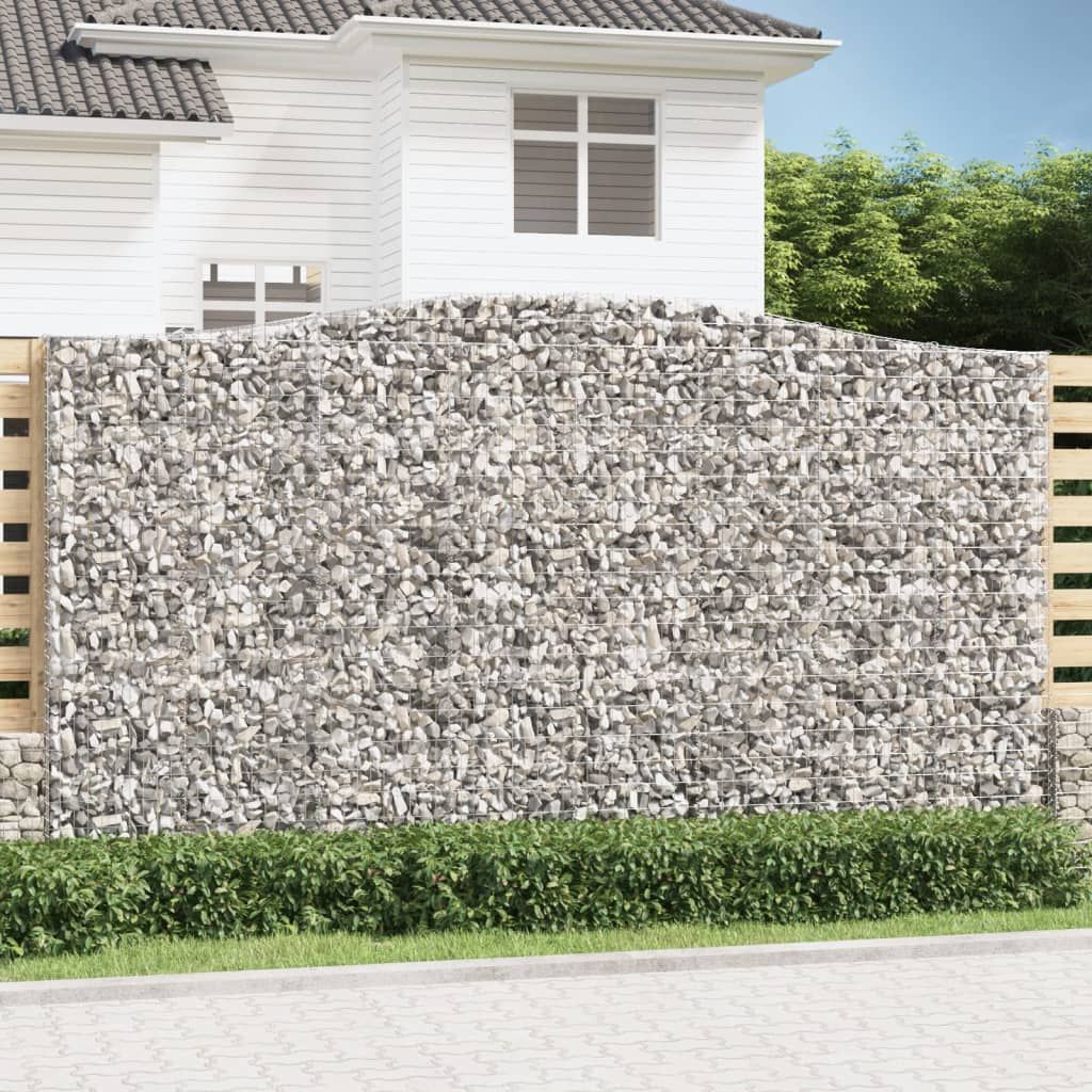 Cesto Gabbione ad Arco 400x50x220/240 cm Ferro Zincato vidaXL