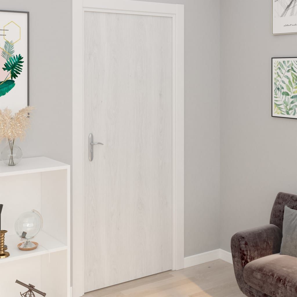 Pellicole Autoadesive per Porte 4 pz Legno Bianco 210x90 cm PVC vidaXL