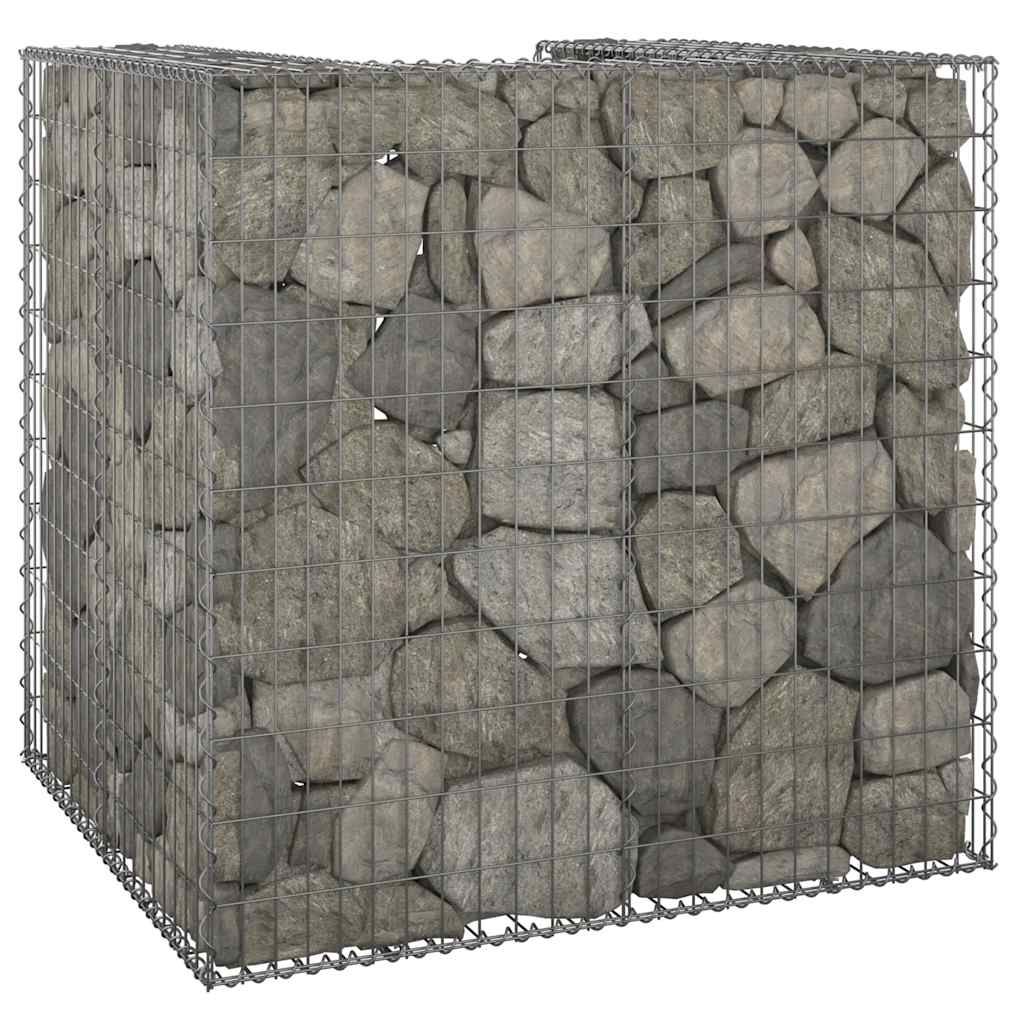 Gabbione per Bidoni in Acciaio Zincato 110x100x110 cm vidaXL