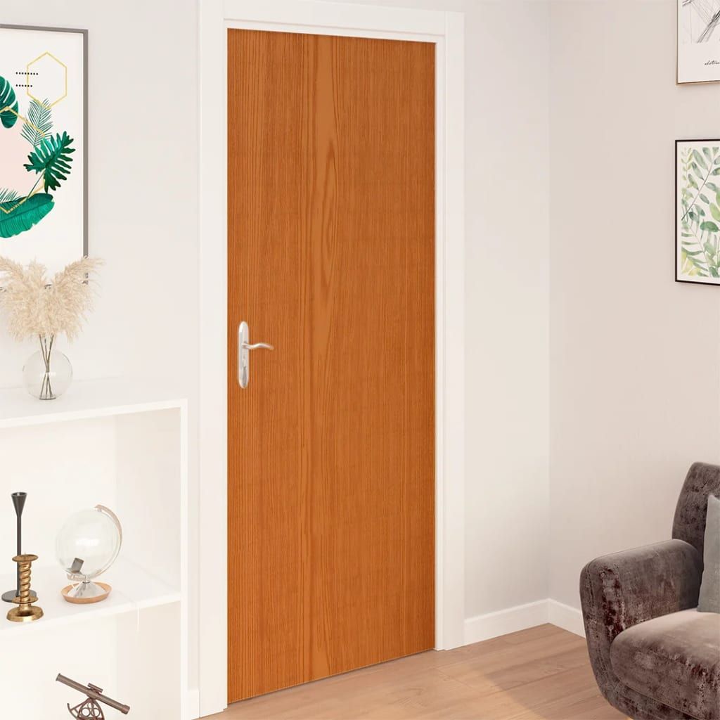 Pellicole Autoadesive per Porte 4 pz Rovere Chiaro 210x90cm PVC vidaXL