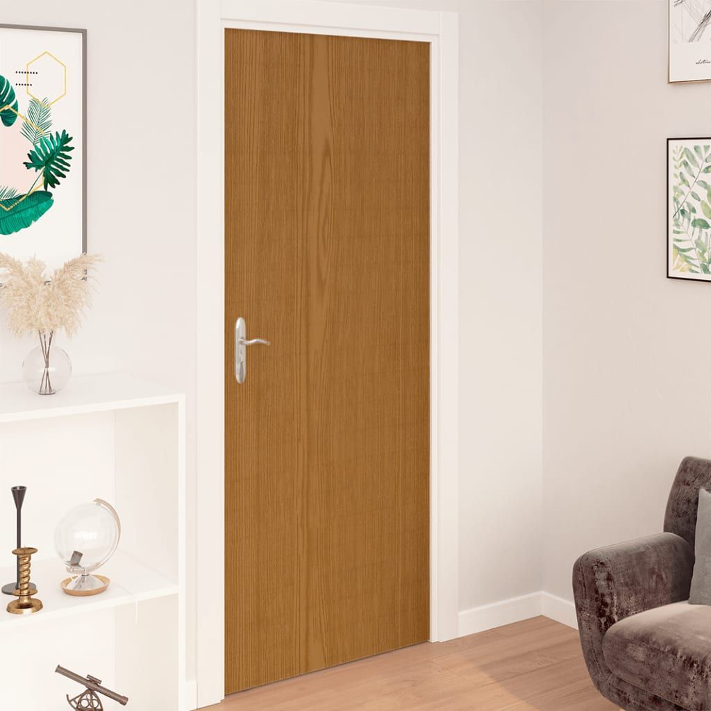 Pellicole Autoadesive per Porte 2 pz Rovere Chiaro 210x90cm PVC vidaXL