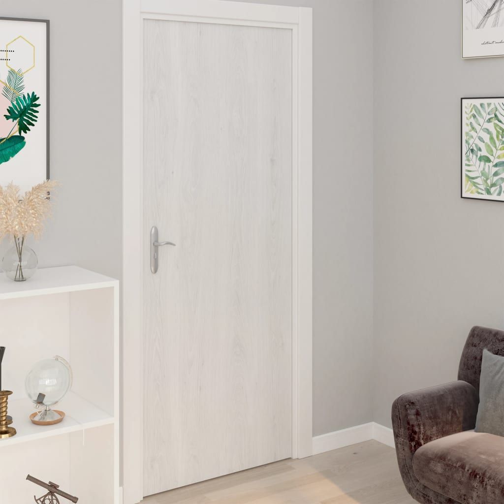 Pellicole Autoadesive per Porte 2 pz Legno Bianco 210x90 cm PVC vidaXL