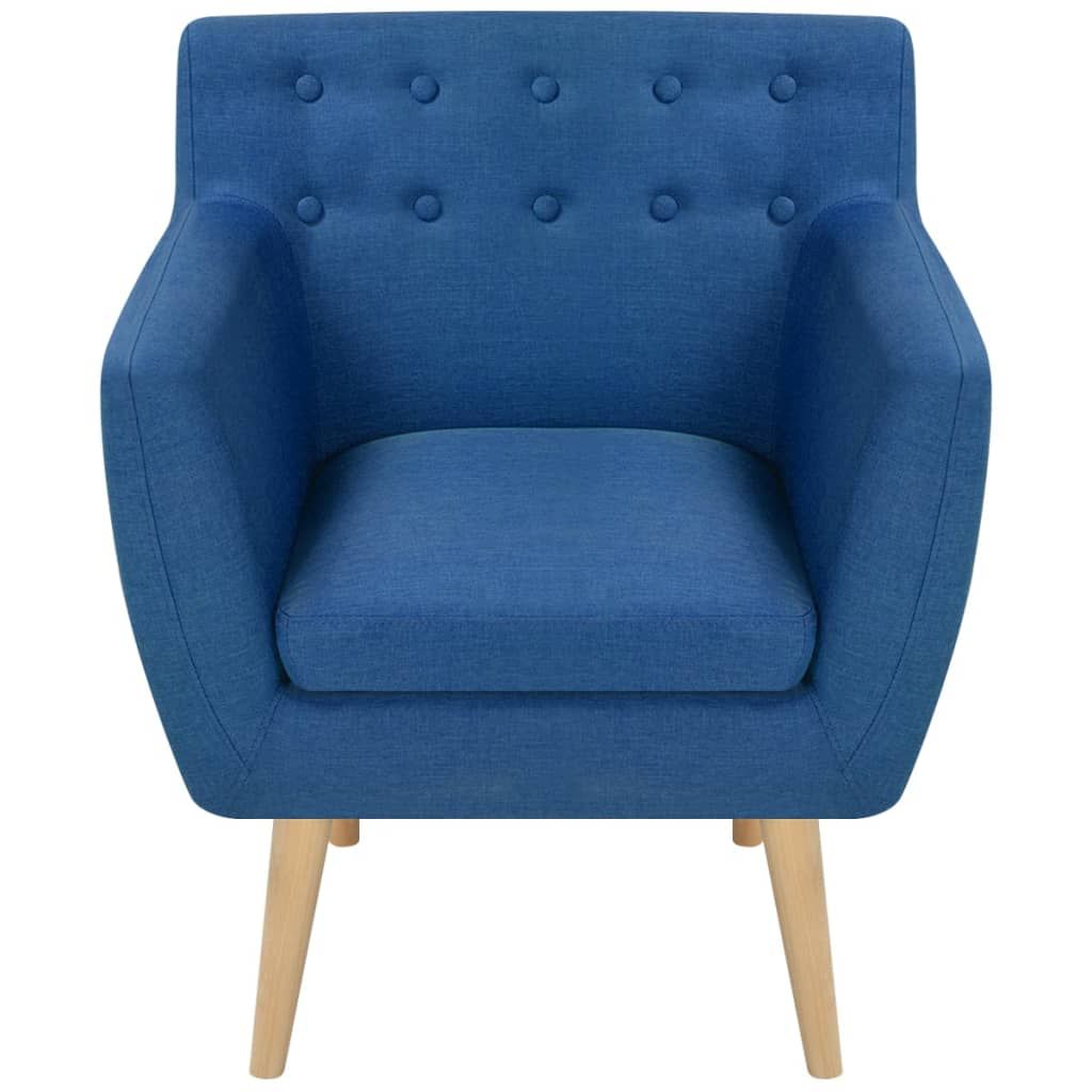 Poltrona Blu in Tessuto vidaXL