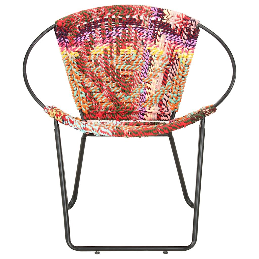 Sedia Acapulco Multicolore in Tessuto Chindi vidaXL