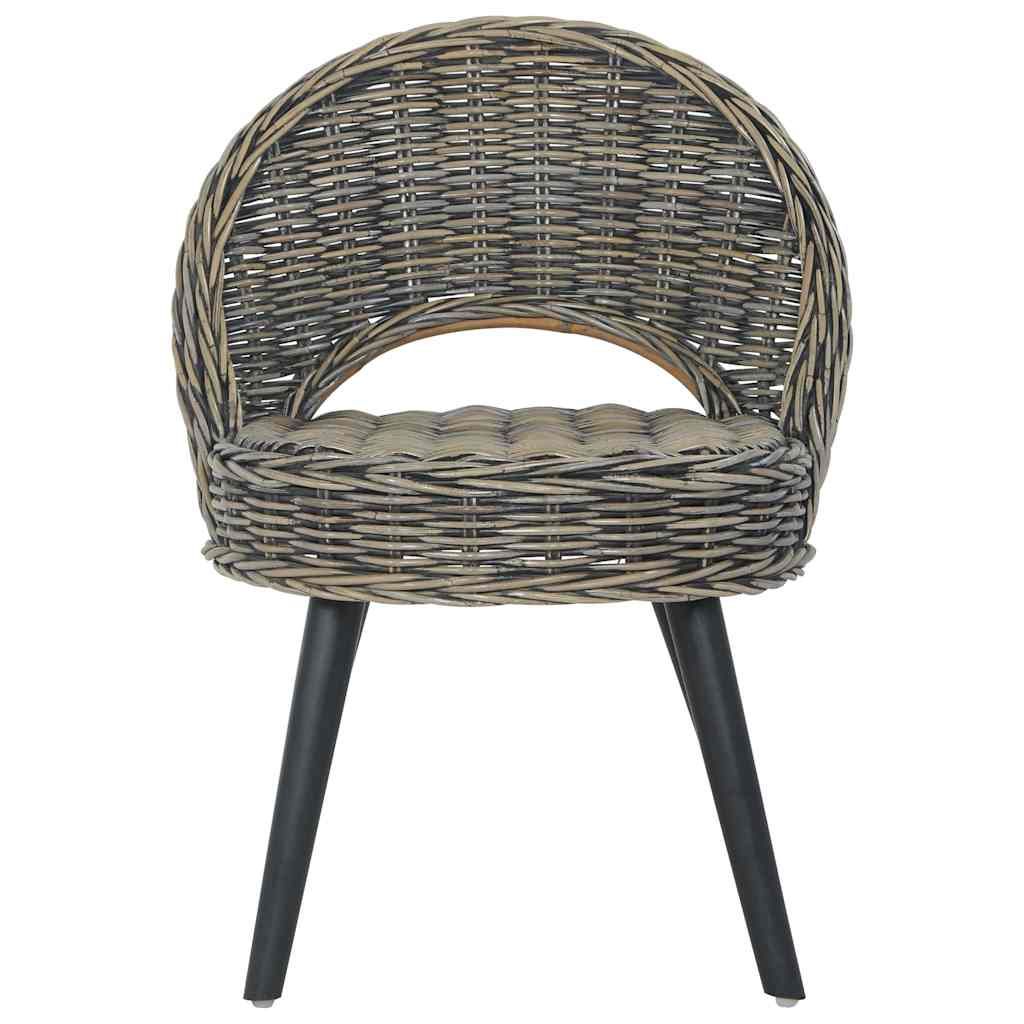 Poltrona in Rattan Kubu Nero vidaXL