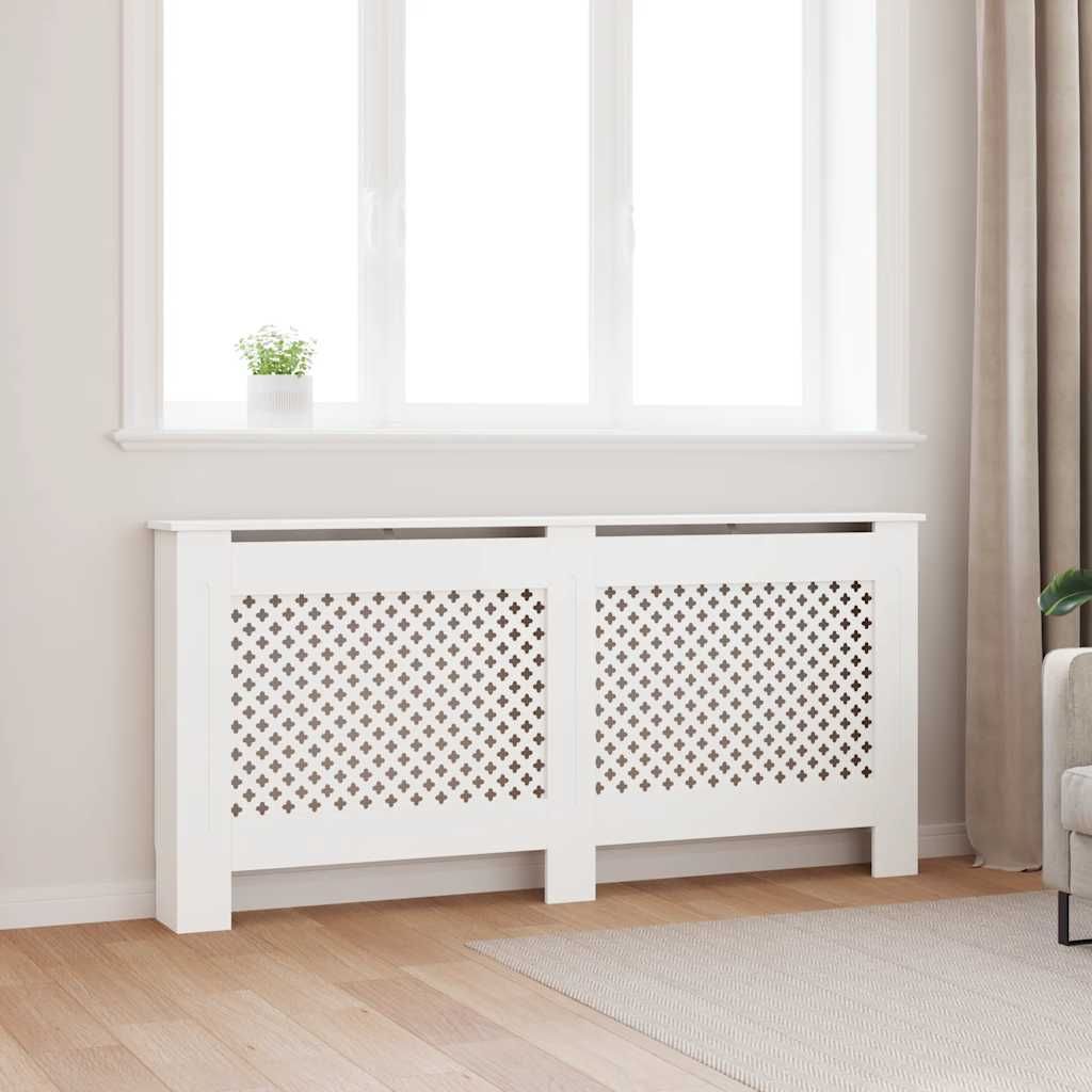 Copertura per Radiatore Bianca 172x19x81,5 cm in MDF vidaXL
