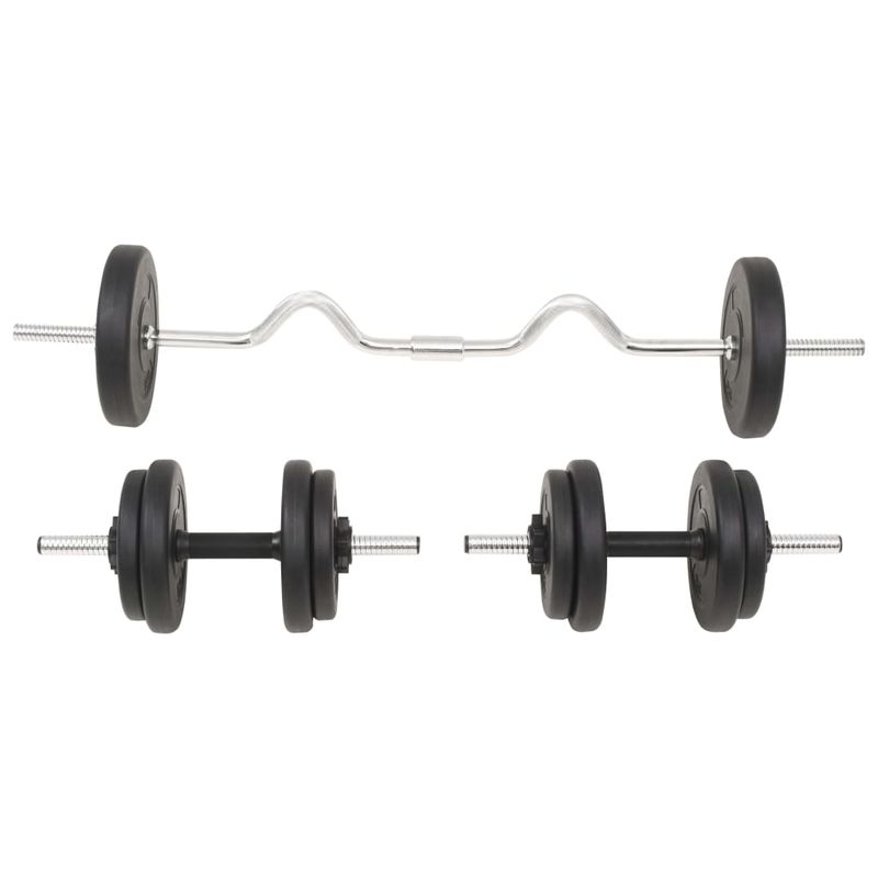 Set Bilanciere e Manubri 30 kg vidaXL