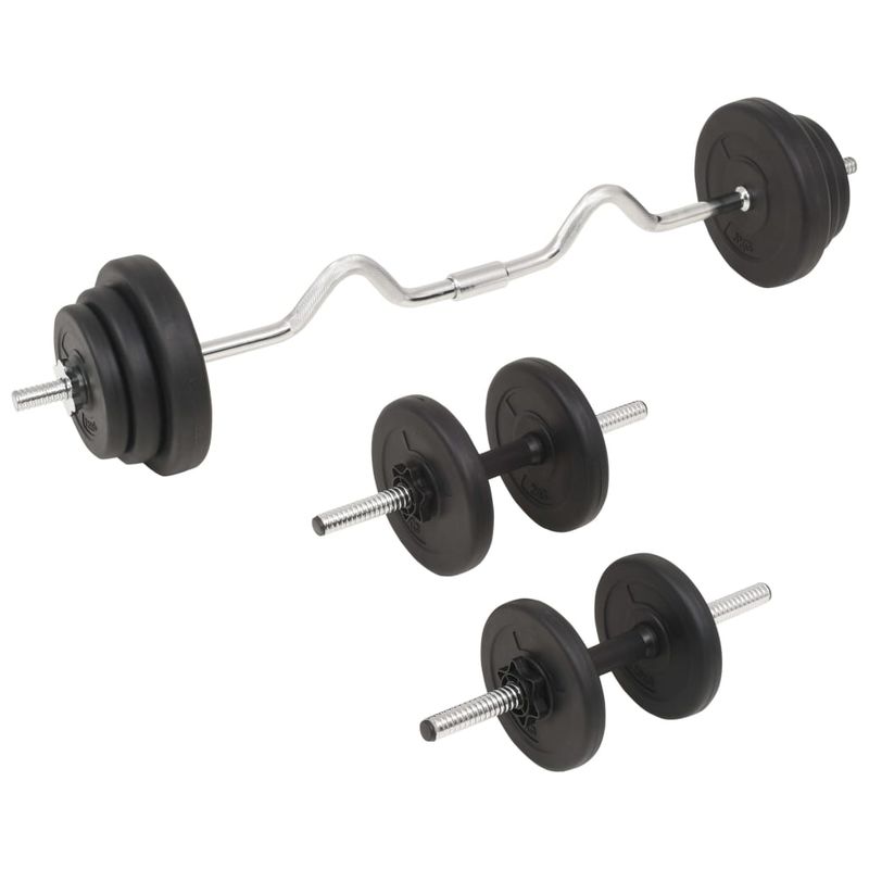 Set Bilanciere e Manubri 30 kg vidaXL