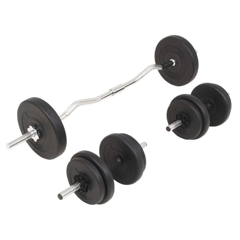 Set Bilanciere e Manubri 30 kg vidaXL