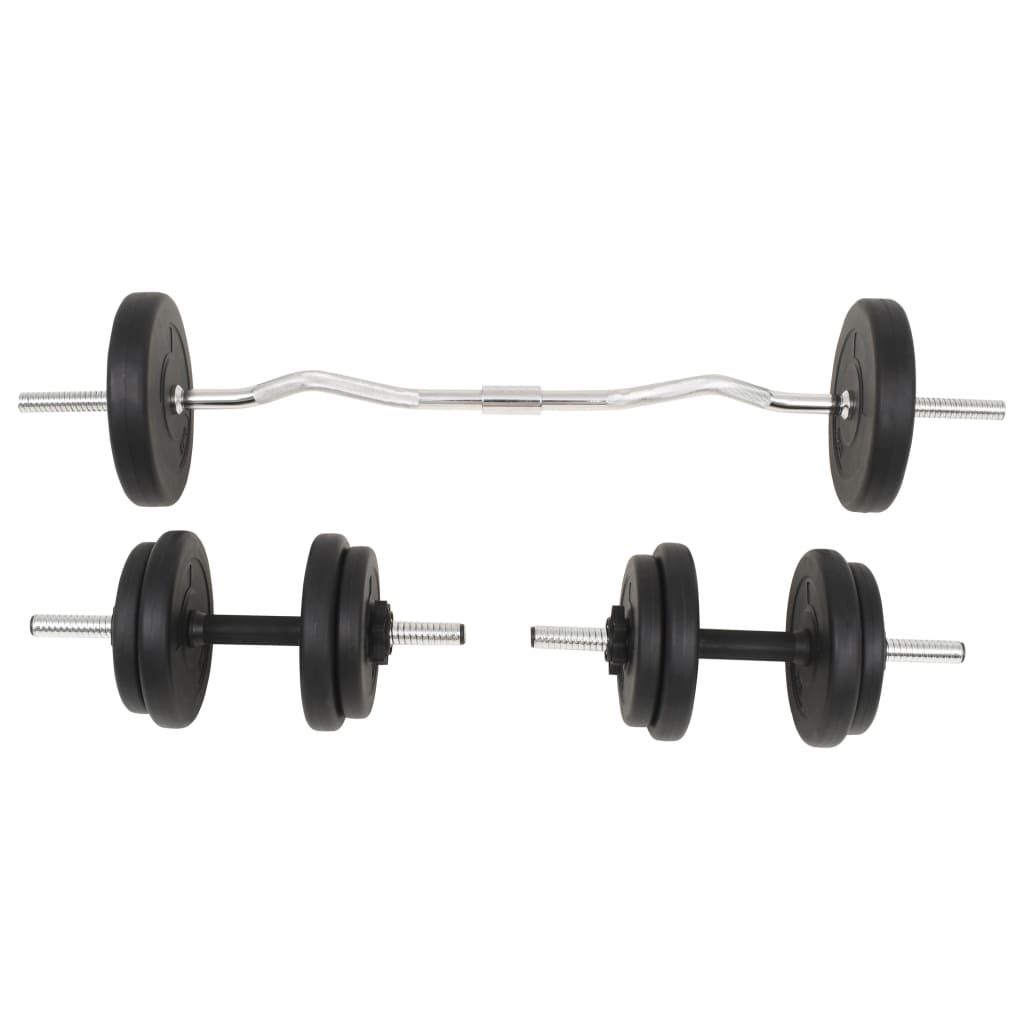 Set Bilanciere e Manubri 30 kg vidaXL