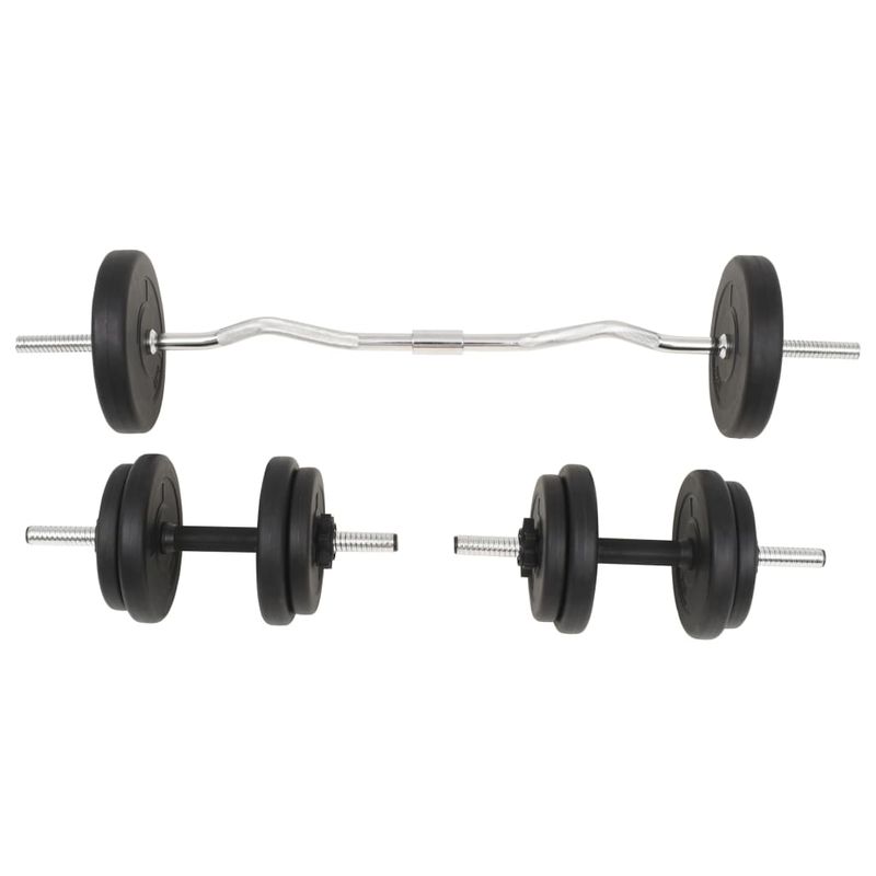 Set Bilanciere e Manubri 30 kg vidaXL