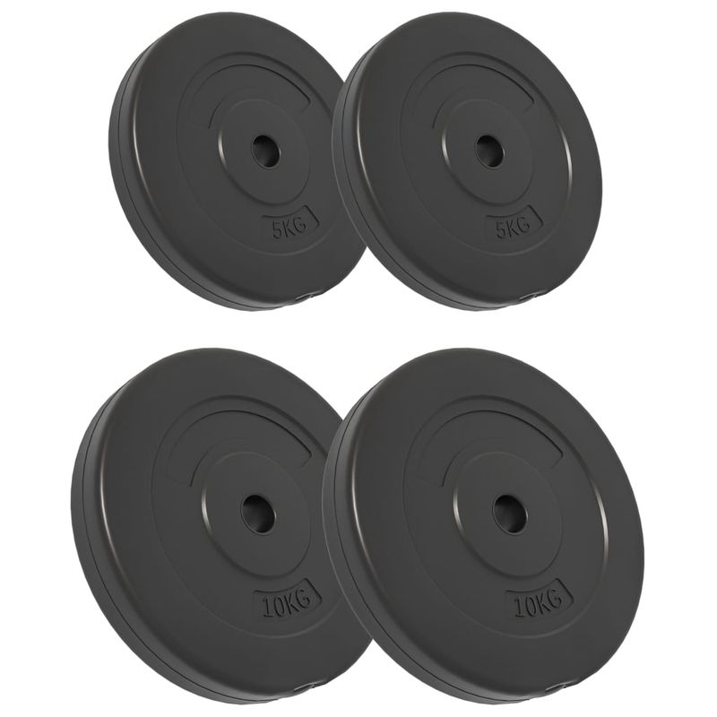 Dischi per Pesi 4 pz 30 kg in Cemento vidaXL