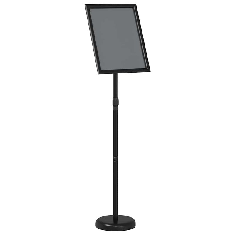 Espositori per Fiere Nero 25 x 25 x 125 cm Alluminio vidaXL