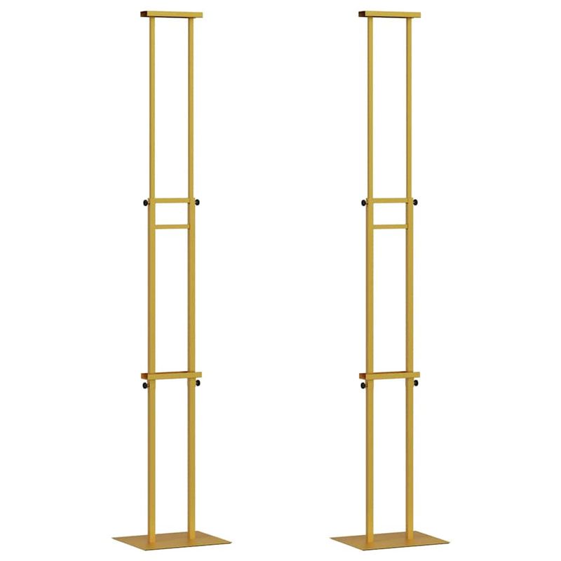 Espositori per Fiere 2 pcs Oro 30 x 23,5 x 210 cm Acciaio vidaXL