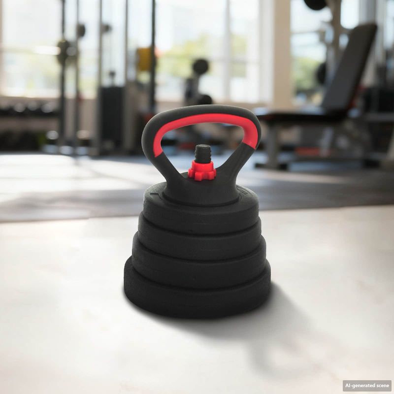 Set di manubri, bilancieri e kettlebell 4 in 1 30 kg vidaXL