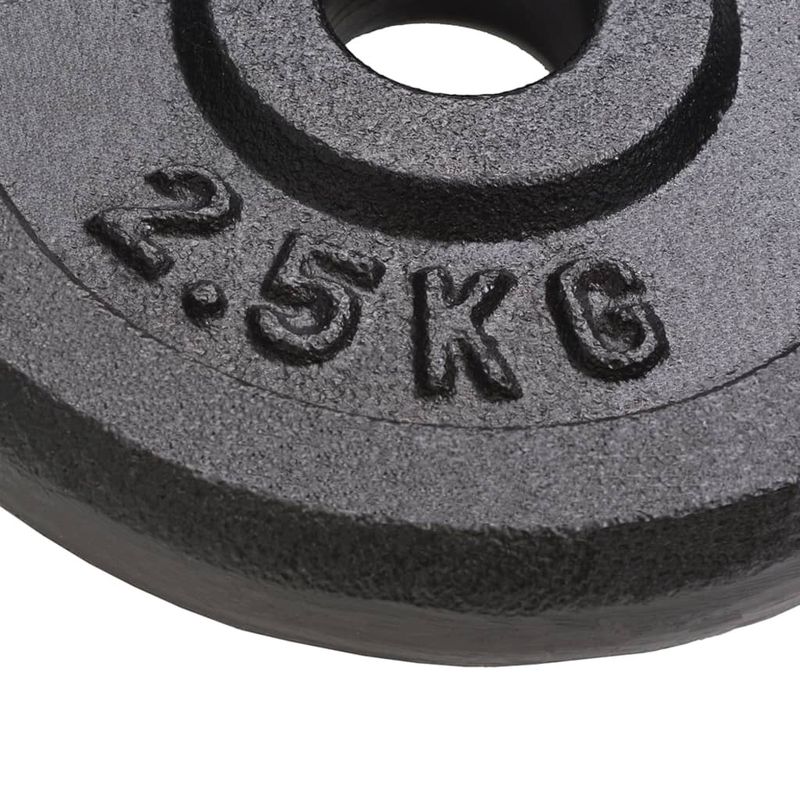 Dischi per Pesi 8 pz 8x2,5 kg in Ghisa vidaXL