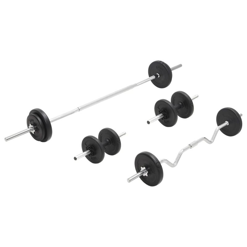Set Bilanciere e Manubri 30 kg vidaXL