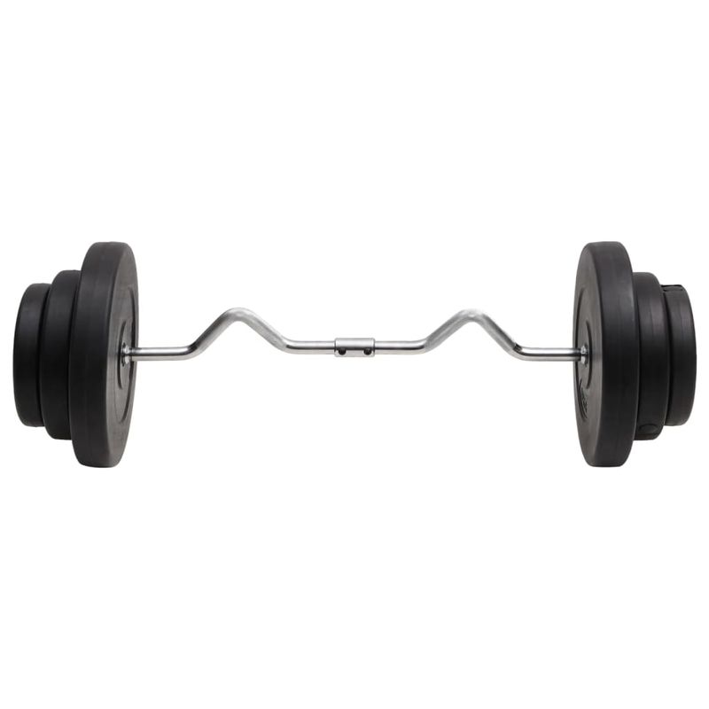 Bilanciere Curvo con Dischi 60 kg vidaXL