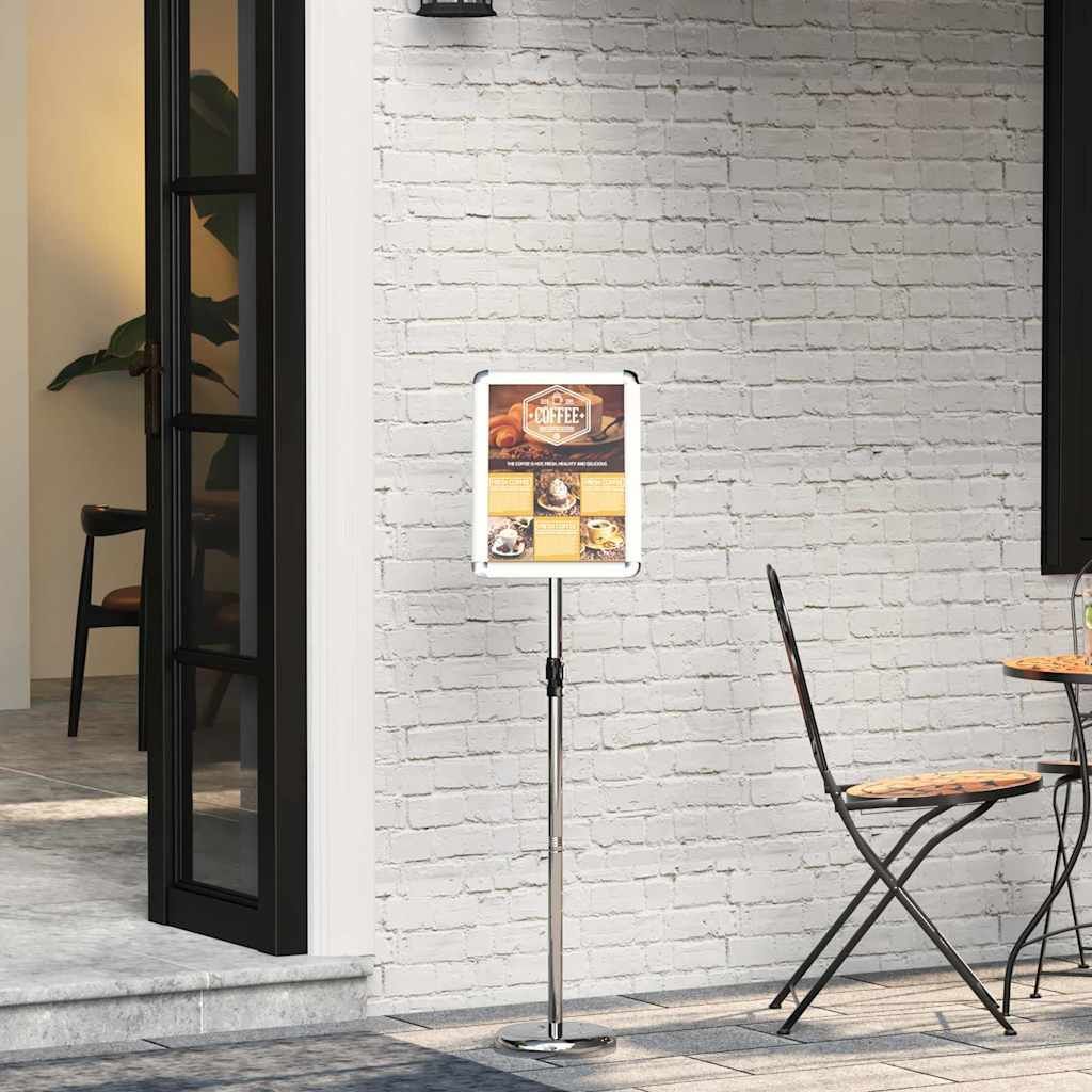 Espositori per Fiere Argento 30 x 25 x 128 cm Alluminio vidaXL