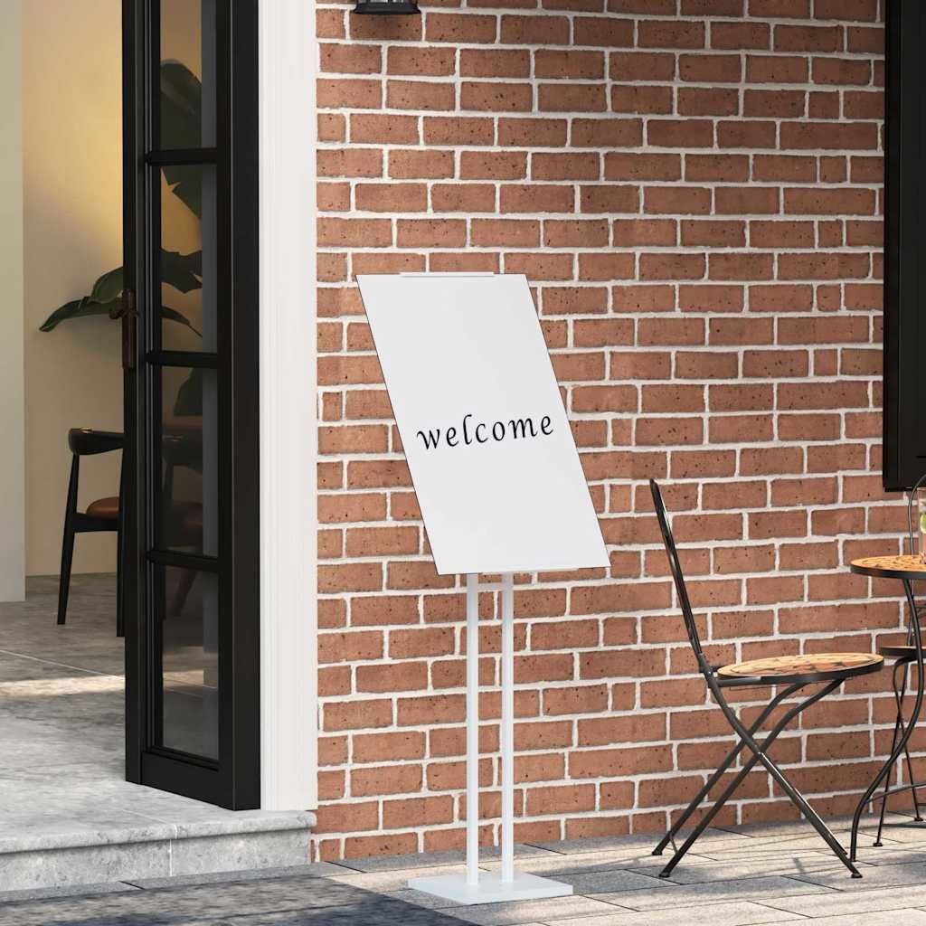 Espositori per Fiere 2 pcs Bianco 26,5 x 26,5 x 150 cm Acciaio vidaXL