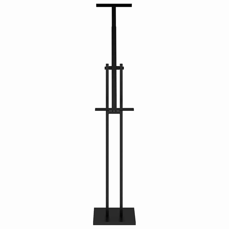 Espositori per Fiere 2 pcs Nero 26,5 x 26,5 x 150 cm Acciaio vidaXL