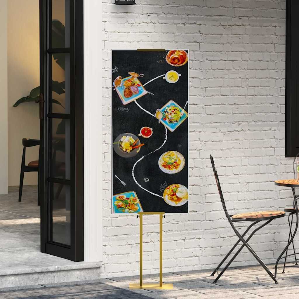 Espositori per Fiere Oro 30 x 23,5 x 210 cm Acciaio vidaXL