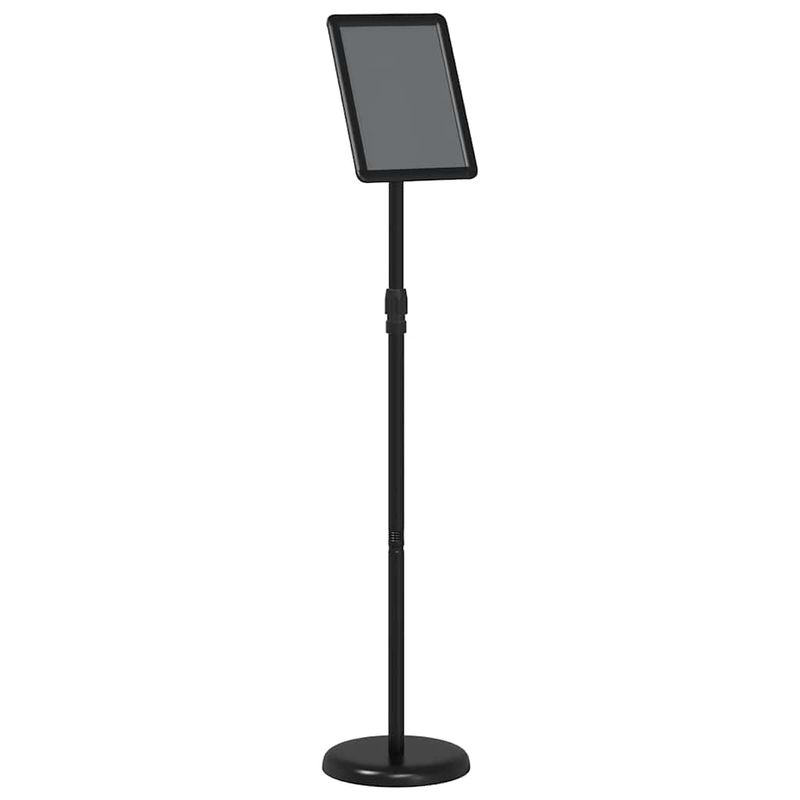 Espositori per Fiere Nero 25 x 25 x 125 cm Alluminio vidaXL