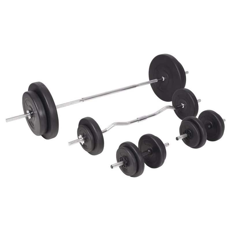 Set Bilanciere e Manubri da 90 kg vidaXL