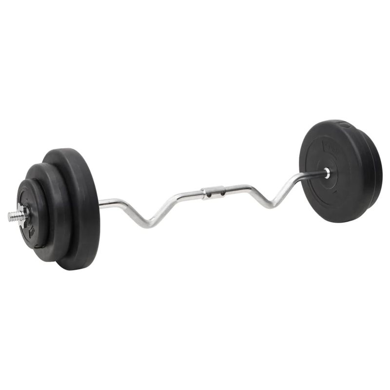 Set Bilanciere Curl e Manubri con Dischi 60 kg vidaXL
