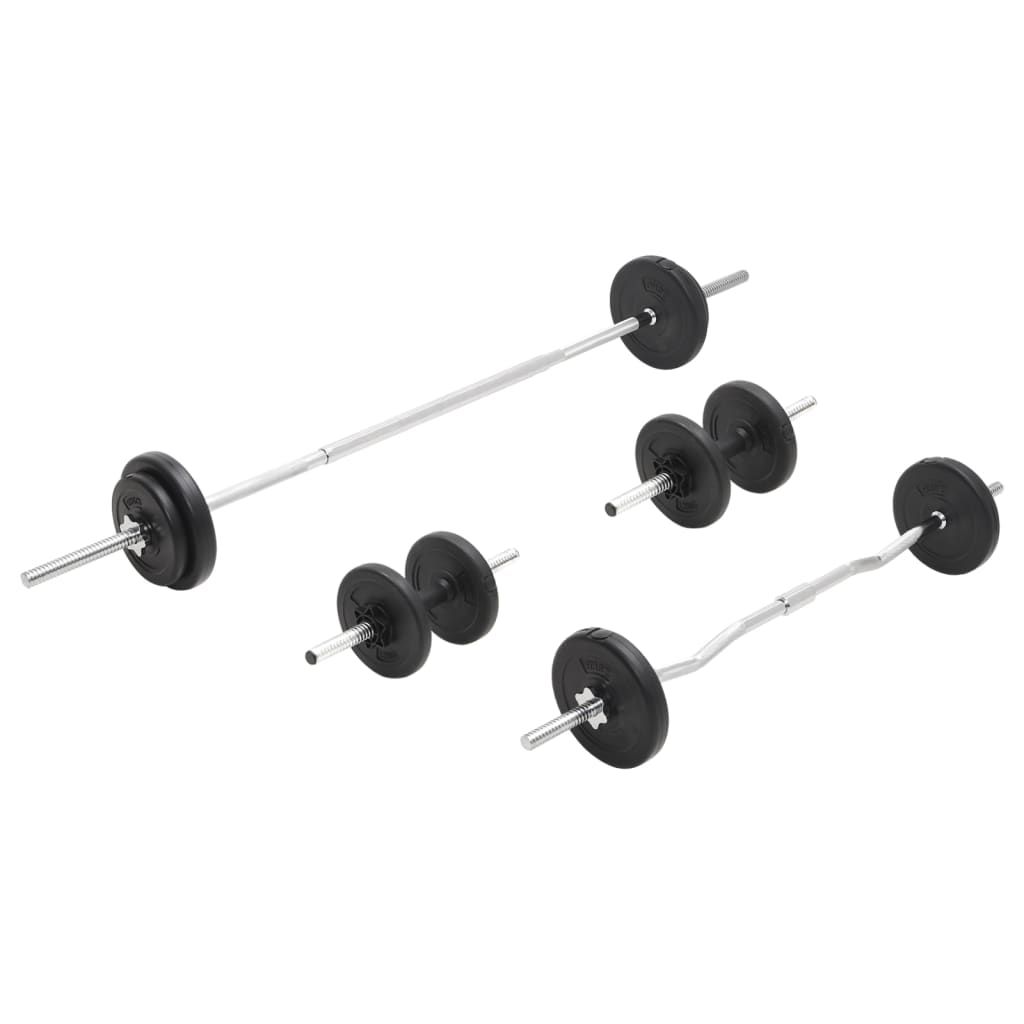 Set Bilanciere e Manubri 30 kg vidaXL