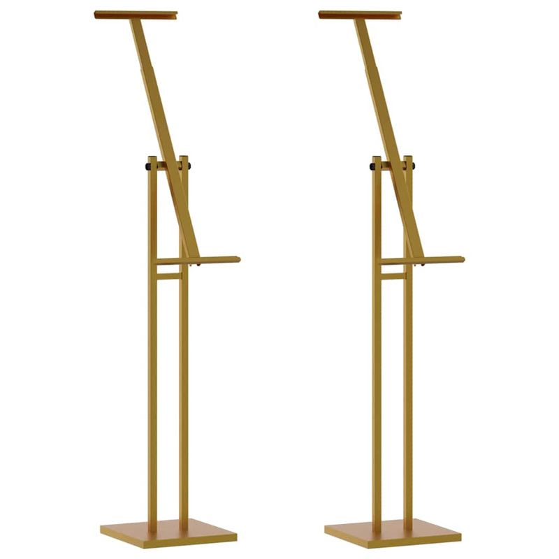 Espositori per Fiere 2 pcs Oro 26,5 x 26,5 x 150 cm Acciaio vidaXL