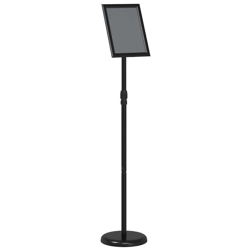 Espositori per Fiere Nero 25 x 25 x 125 cm Alluminio vidaXL