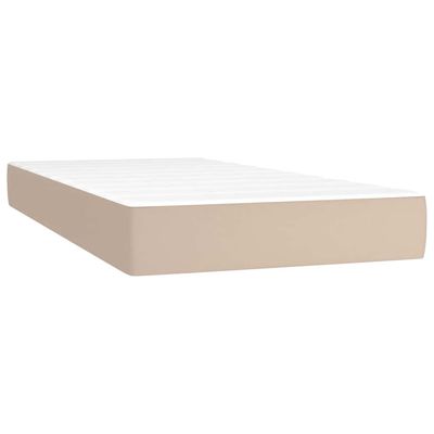 Materasso a Molle per Bambini Rigidità Media Cappuccino 80x160 cm in Similpelle vidaXL