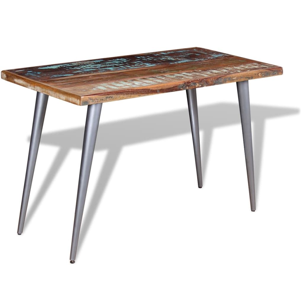 Tavolo da Pranzo in Legno Massello Anticato 120x60x76 cm vidaXL