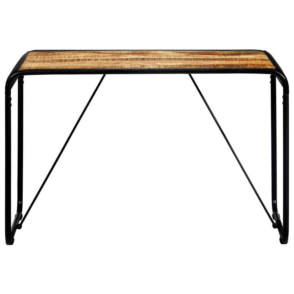 Tavolo da Pranzo 118x60x76 in Legno Massello di Mango Grezzo vidaXL
