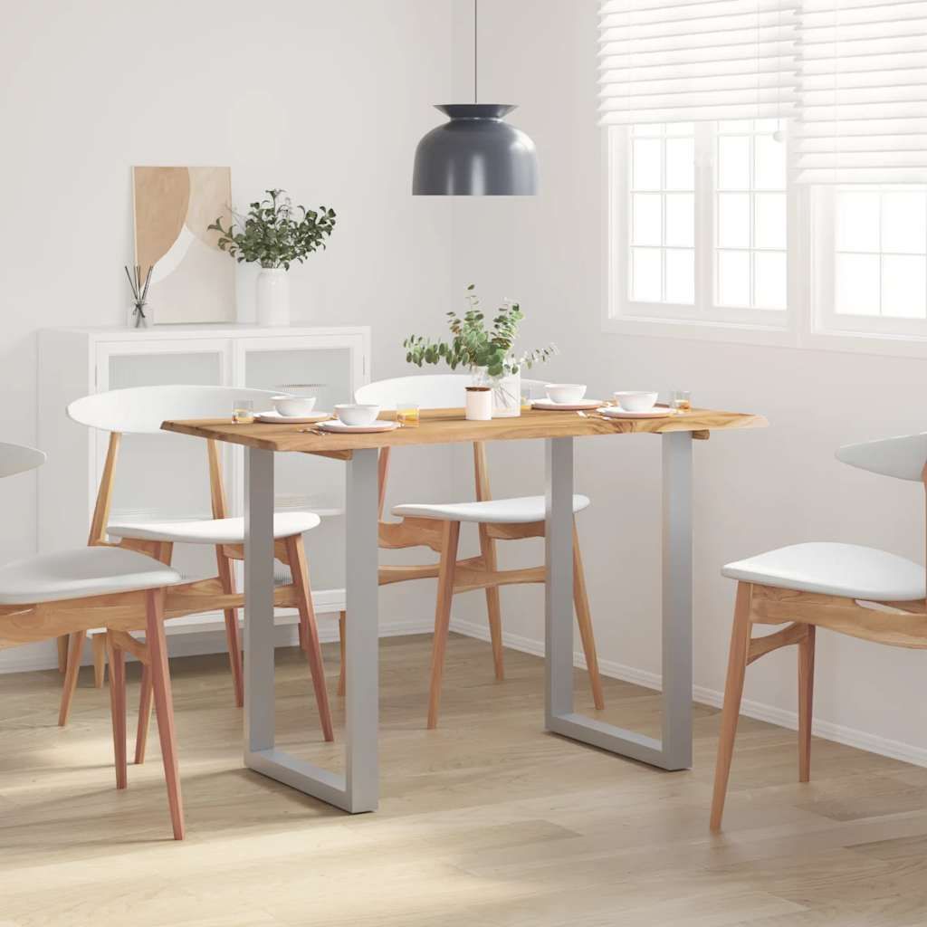 Tavolo da Pranzo 118x58x76 cm in Legno Massello di Acacia vidaXL