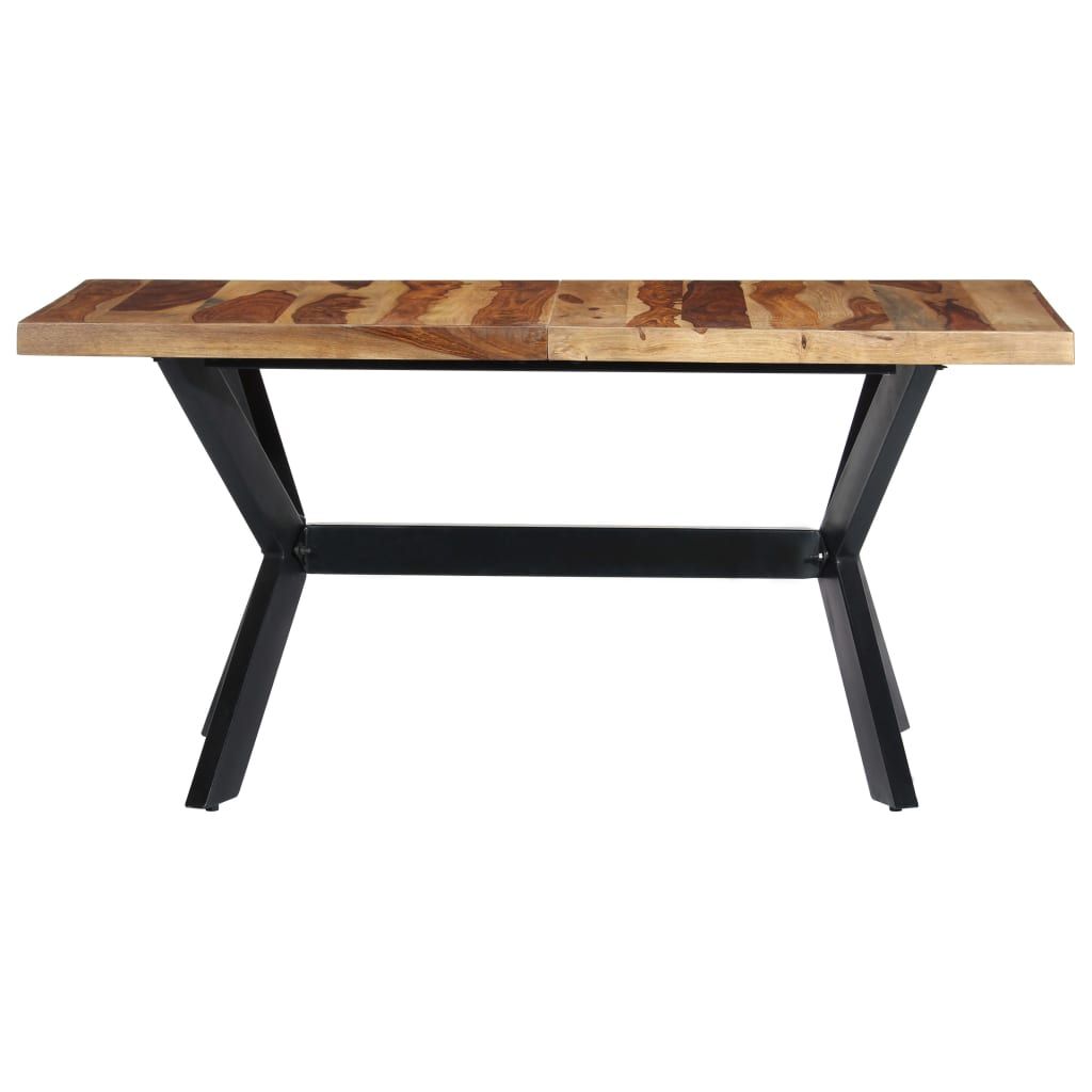 Tavolo da Pranzo 140x70x75 cm in Legno Massello di Acacia vidaXL