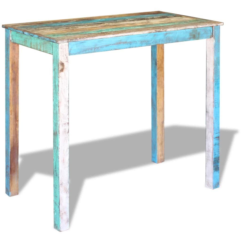 Tavolo da Bar in Legno Massello di Recupero 115x60x107 cm vidaXL