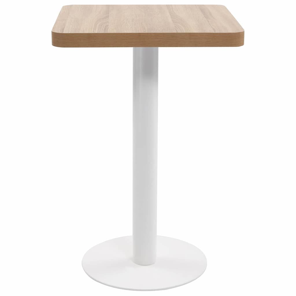 Tavolo da Bistrot Marrone Chiaro 50x50 cm in MDF vidaXL