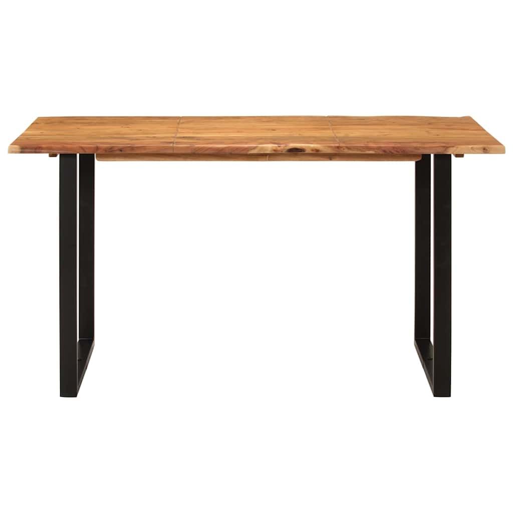 Tavolo da Pranzo 140x70x76 cm in Legno Massello di Acacia vidaXL